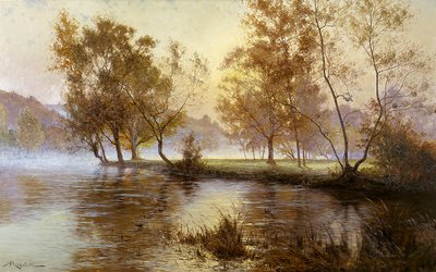 Rising Sun in the Mist by Albert Rigolot